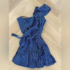 Denim One-Shouldered Dress
